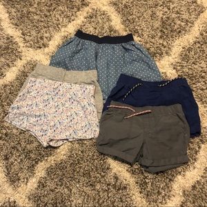 Old Navy Girls (size 8) shorts and skirt lot.
